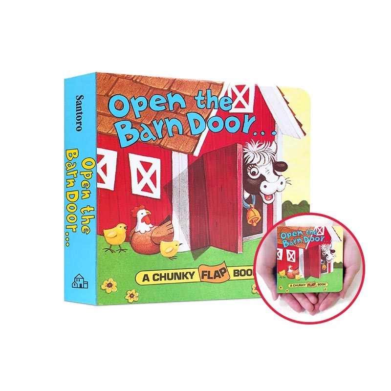 Hardcover preschool learning children pop up puzzle story book for kids